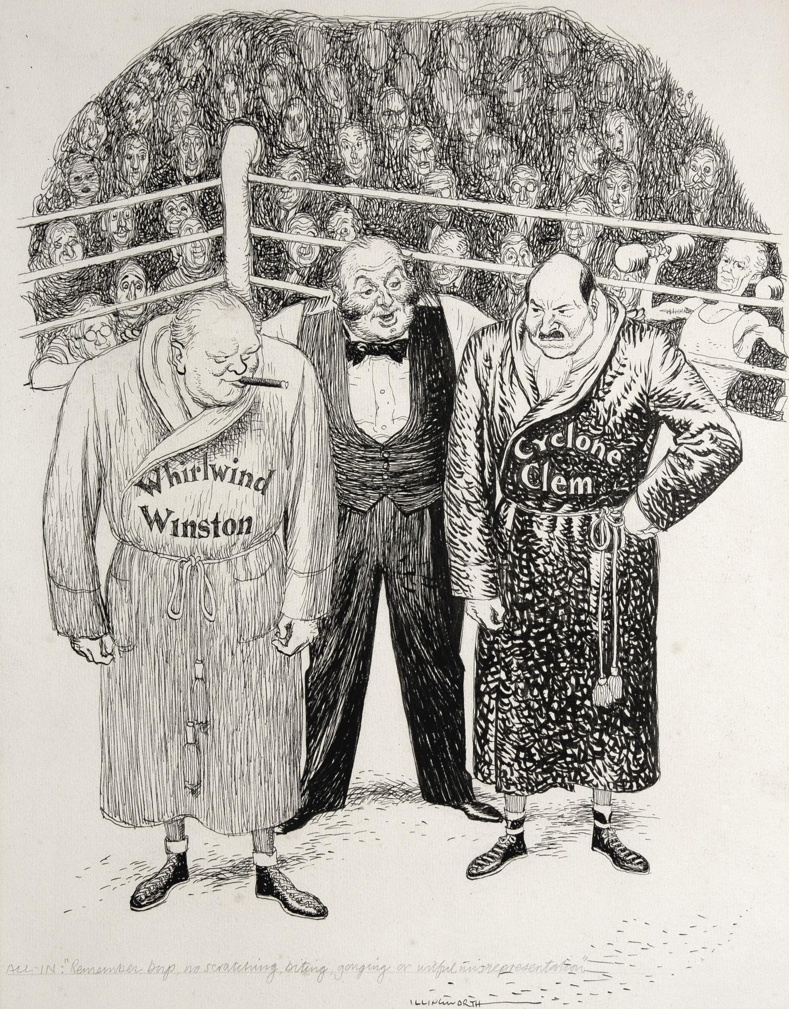 Leslie Gilbert Illingworth - \'All-In\' (\'Remember Boys, No Scratching, Biting, Gouging Or Wilful Misrepresentation’)