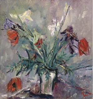 Leslie Marr - Still life with flowers