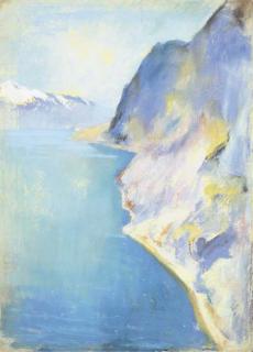 Lesser Ury - Abendstimmung am See