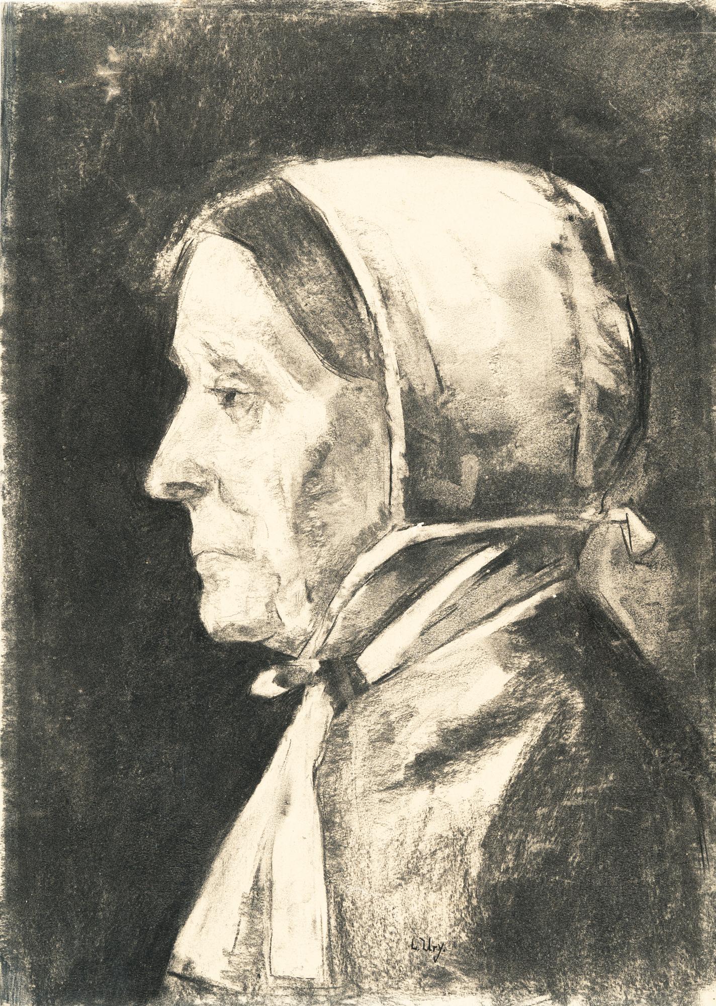 Lesser Ury - Alte Frau (Belgierin)