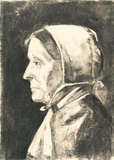 Lesser Ury - Alte Frau (Belgierin)