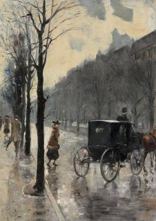 Lesser Ury - Am Kurfürstendamm