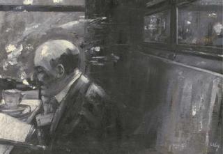 Lesser Ury - Cafészene