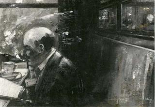 Lesser Ury - Cafeszene