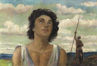 Lesser Ury - David im Gebet