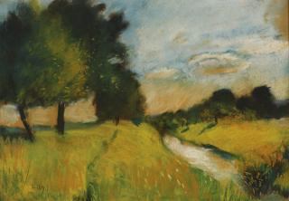 Lesser Ury - Flusslandschaft, Thüringen