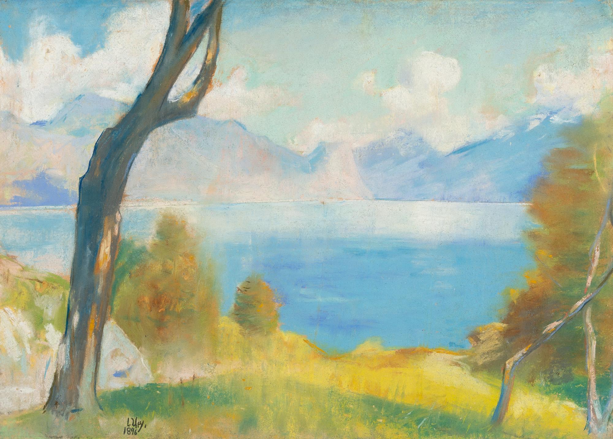 Lesser Ury - Frühling am Gardasee