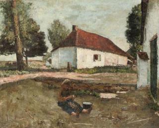 Lesser Ury - In Sonnnenschein bei Volluvet