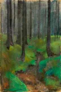 Lesser Ury - Kiefernwald Thüringen