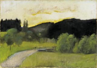 Lesser Ury - Landschaft in Thüringen