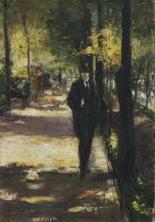 Lesser Ury - Spaziergänger Im Tiergarten (Stroller In Tiergarten)