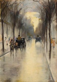 Lesser Ury - Strassenszene