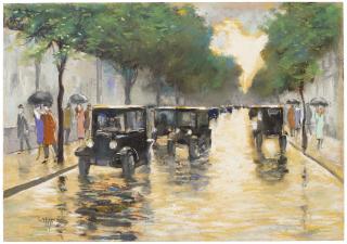 Lesser Ury - Tiergartenstrasse, Berlin