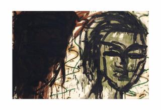 Lester F. Johnson - Untitled (Head)