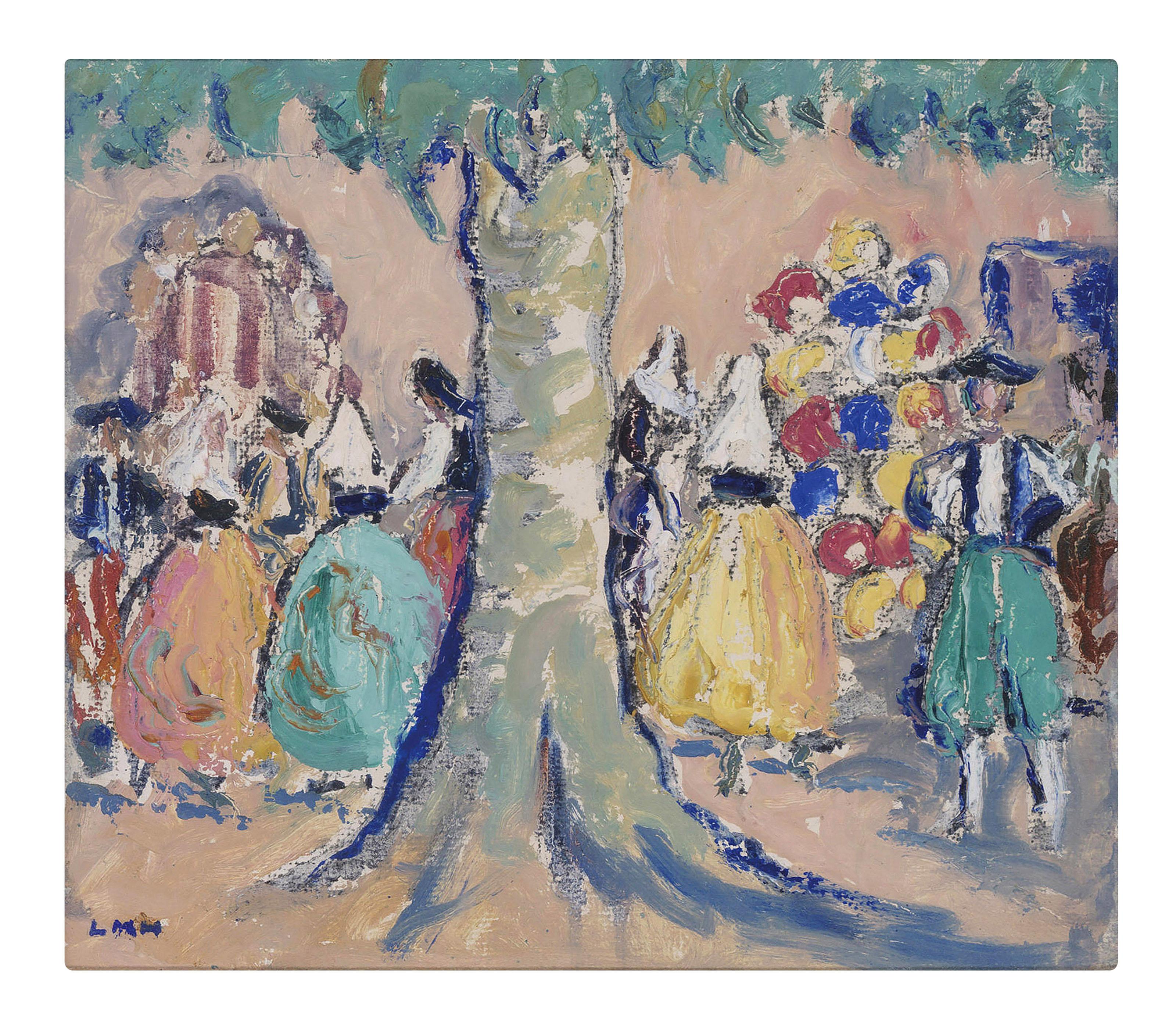 Letitia Marion Hamilton, R.H.A. - A Spanish fiesta scene