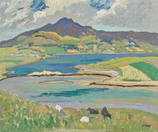 Letitia Marion Hamilton, R.H.A. - Carrygart, Co. Donegal, Errigal Mountain In The Distance