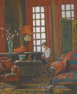 Letitia Marion Hamilton, R.H.A. - Honor At The Piano