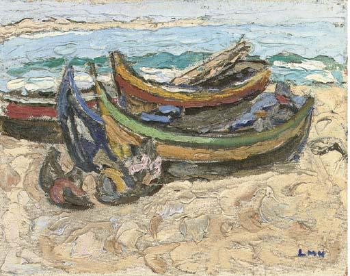 Letitia Marion Hamilton, R.H.A. - Portugal, Boats
