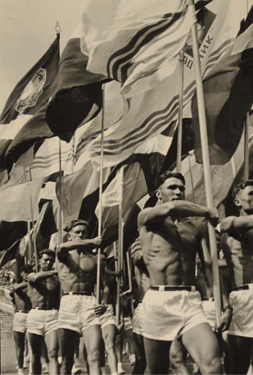 Lev Borodulin - Parade, Moscow, 1956