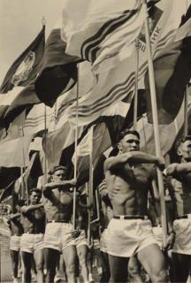 Lev Borodulin - Parade, Moscow, 1956