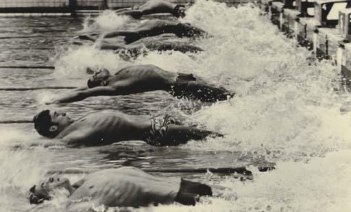 Lev Borodulin - Swimming Start, 1956