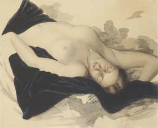 Lev Chistovskii - Reclining Nude