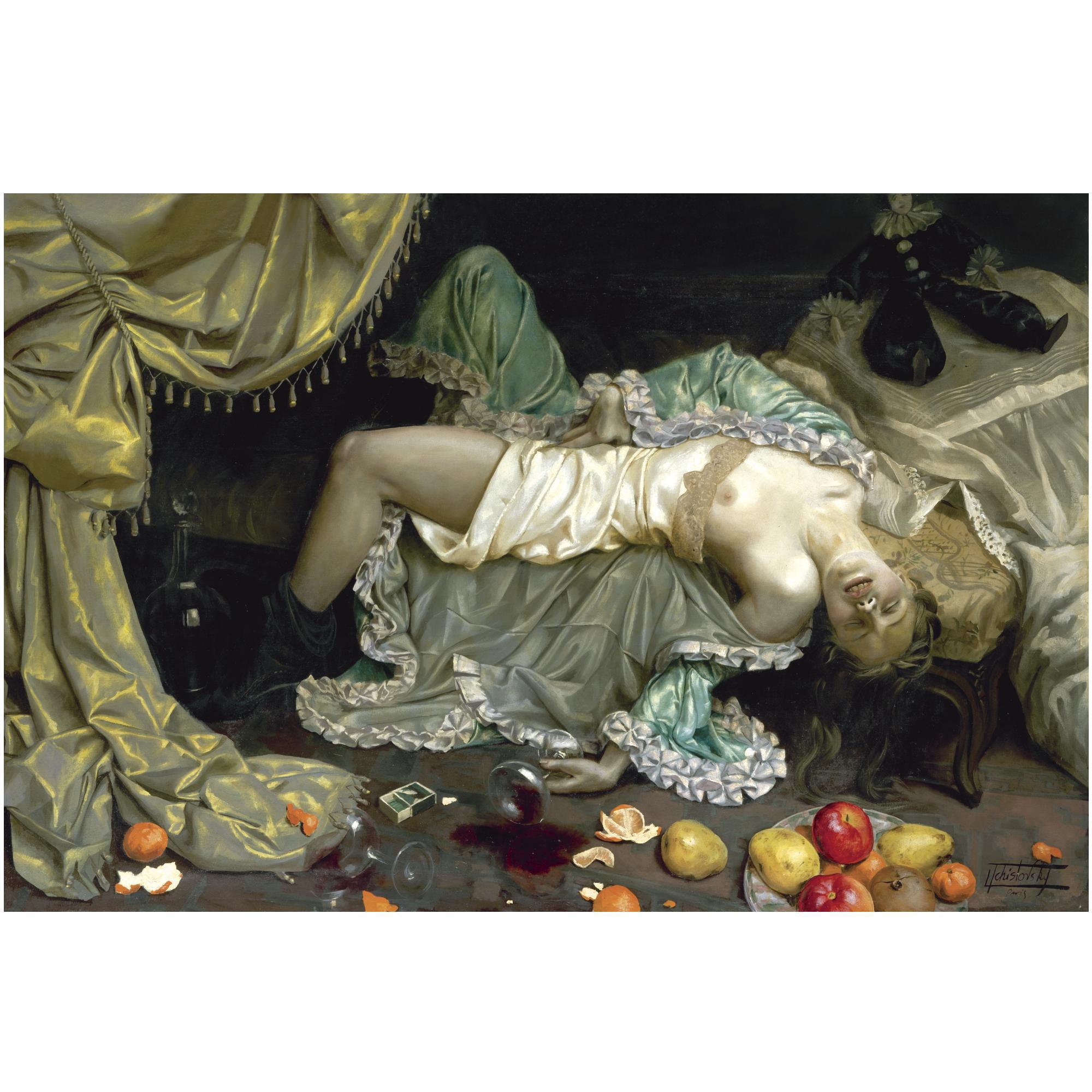 Lev Chistovsky - Reclining Nude