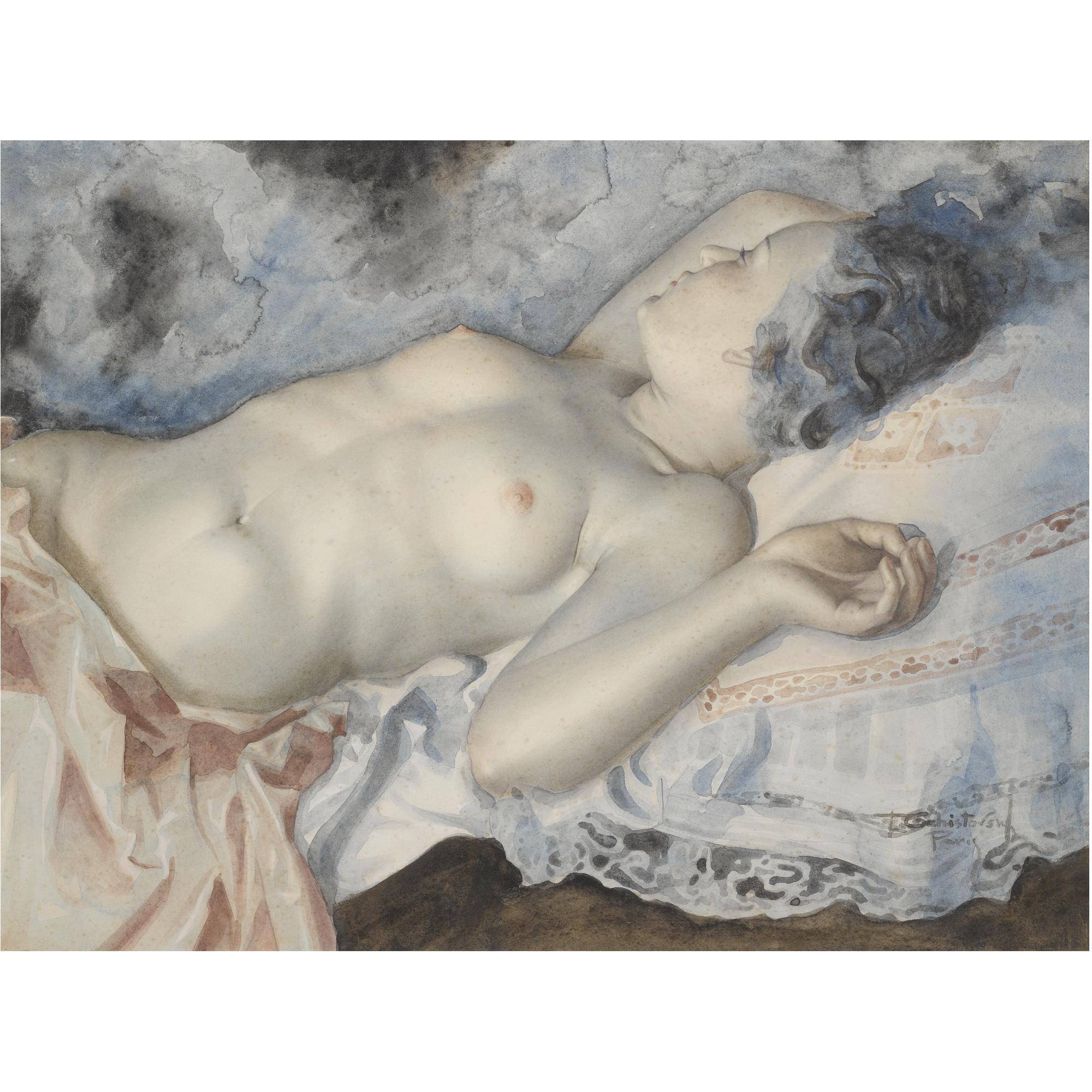 Lev Chistovsky - Reclining Nude