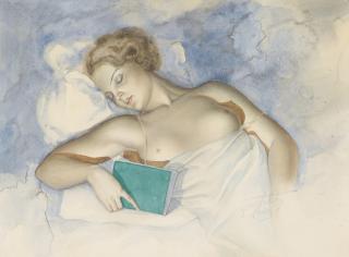 Lev Chistovsky - Sleeping Nude  