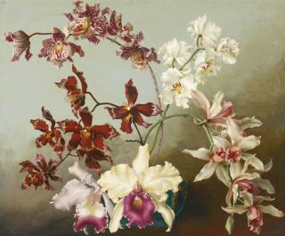 Lev Chistovsky - Still Life With Orchids