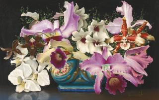 Lev Chistovsky - Still Life With Orchids