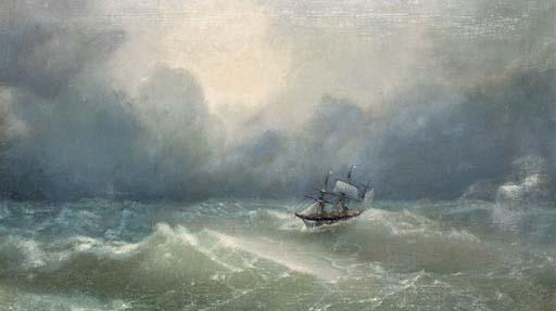 Lev Feliksovich Lagorio - Heavy Seas in the Black Sea