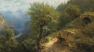 Lev Feliksovich Lagorio - Horseman In The Caucasus