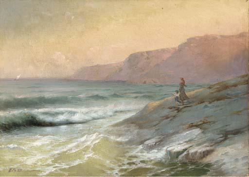 Lev Feliksovich Lagorio - Watchers on the Crimean coast