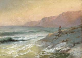 Lev Feliksovich Lagorio - Watchers on the Crimean coast