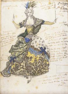Lev Samoilovich Bakst - Costume design for \'La Fée de Richesse\'