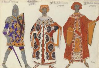 Lev Samoilovich Bakst - Costume Designs For Le Martyre de Saint-Sébastien