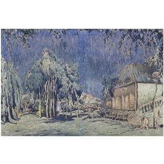Lev Samoilovich Bakst - Set Design For Papillons
