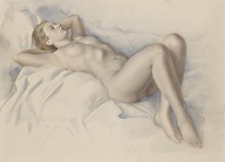 Lev Tchistovsky - Reclining Nude