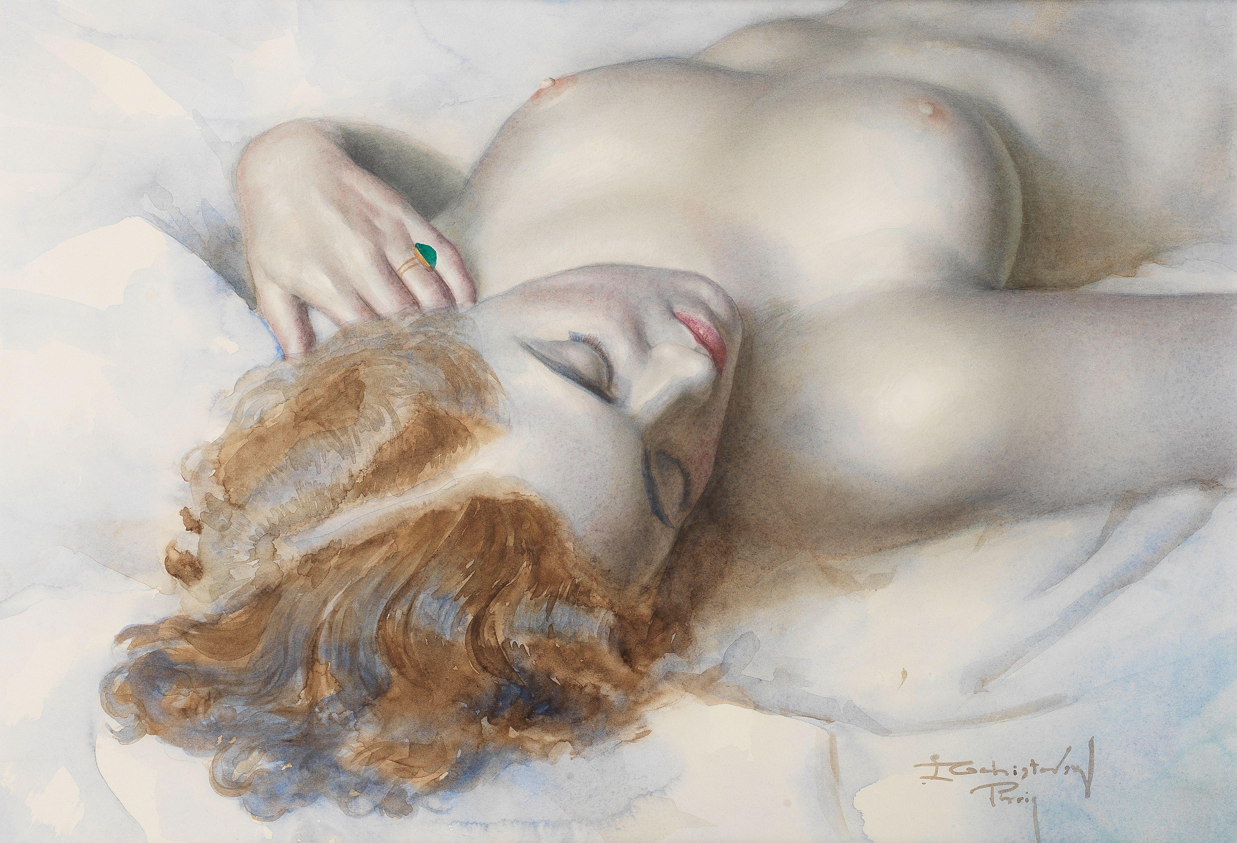 Lev Tchistovsky - Reclining nude
