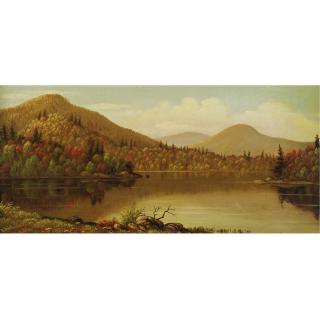 Levi Wells Prentice - A Lake In The Adirondacks