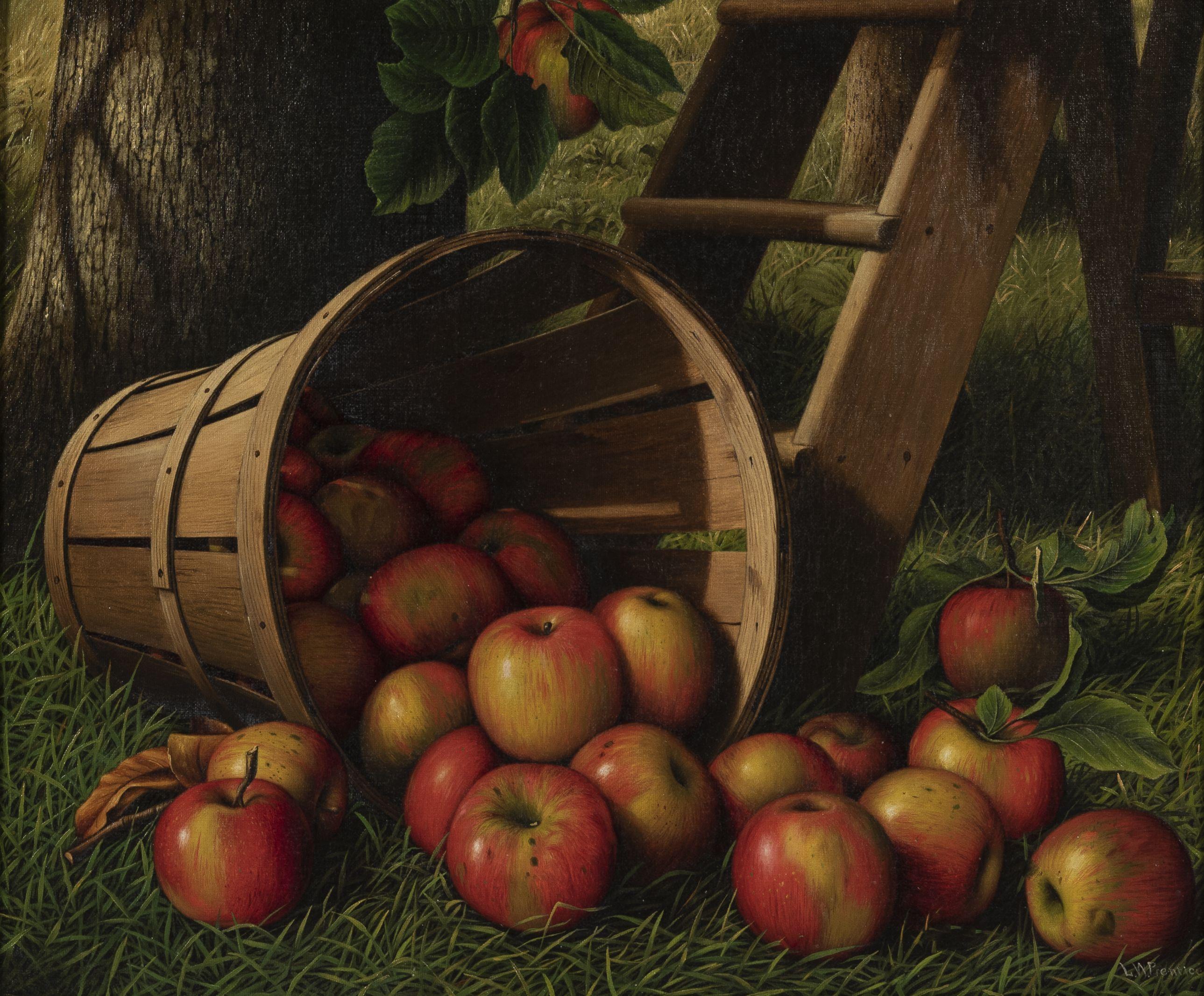 Levi Wells Prentice - Apples Spilling from a Basket