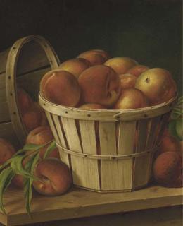 Levi Wells Prentice - Basket Of Peaches