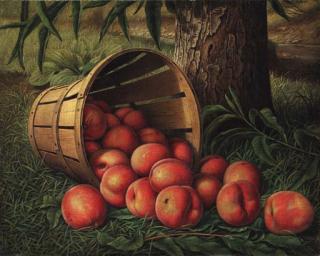 Levi Wells Prentice - Basket of Peaches