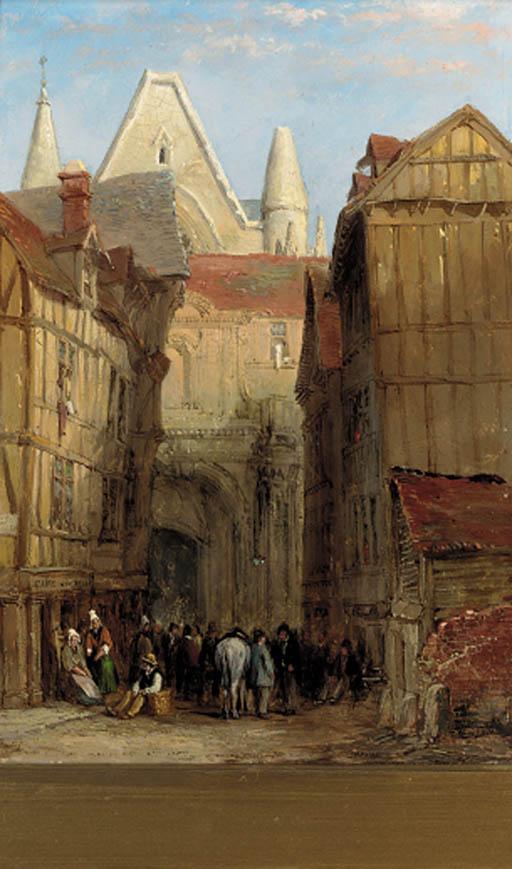 Lewis John Wood, R.I. - Rue des Halles, Rouen