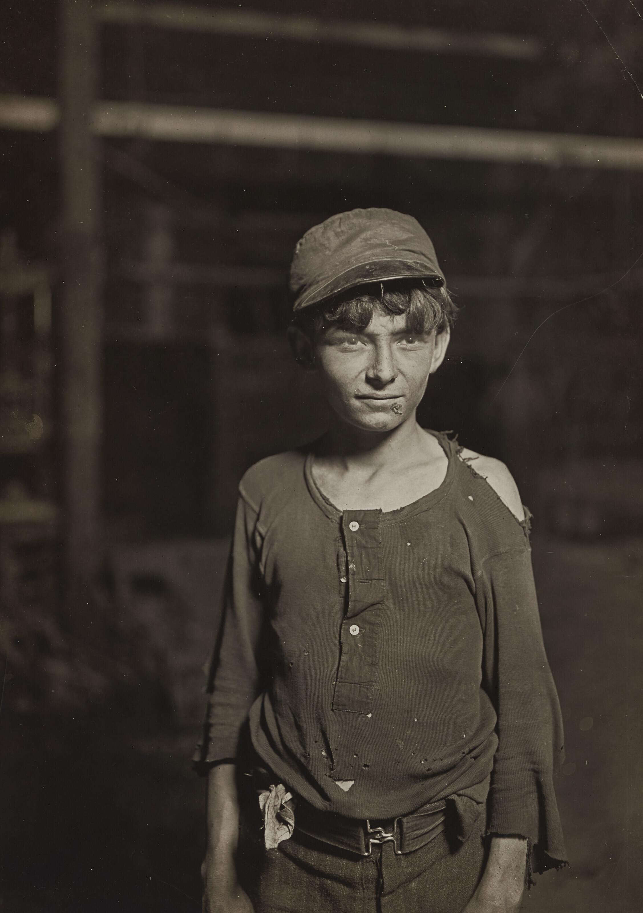 Lewis W. Hine - Indiana Glassworks, Midnight, Indiana, August,1908
