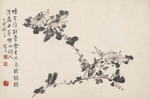 Li Fangying - Chrysanthemums in Ink
