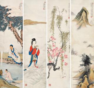 Li Fenggong - Birds, Landscape and Figures
