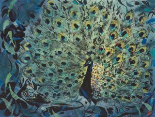 Li Fuyuan - Twin Peacocks