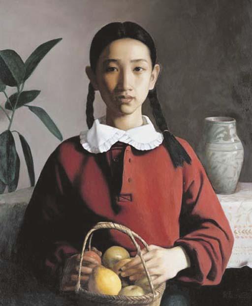 Li Gui Jun - Girl with Fruit